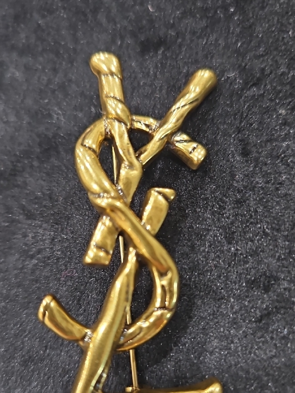Fashion Gold Logo Brooch